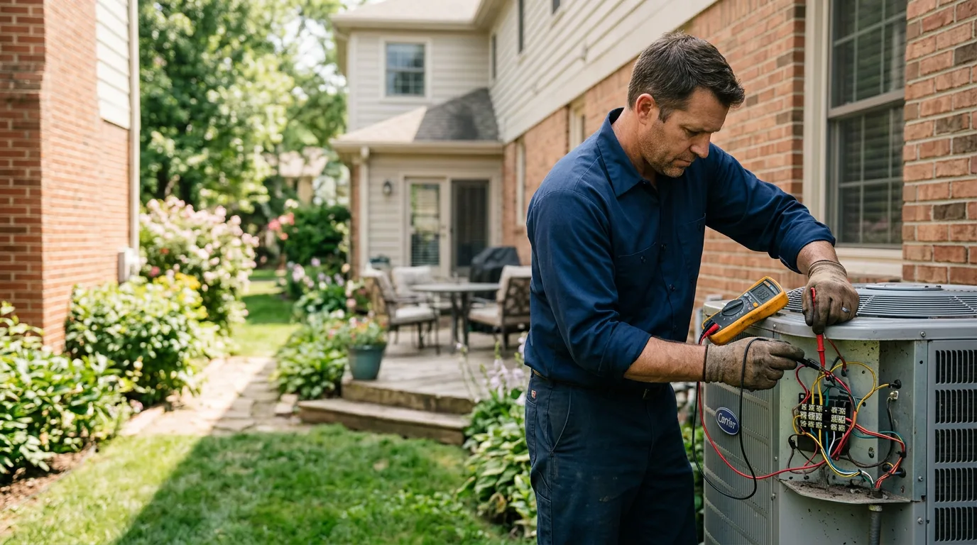 HVAC technician working near East Falmouth, MA